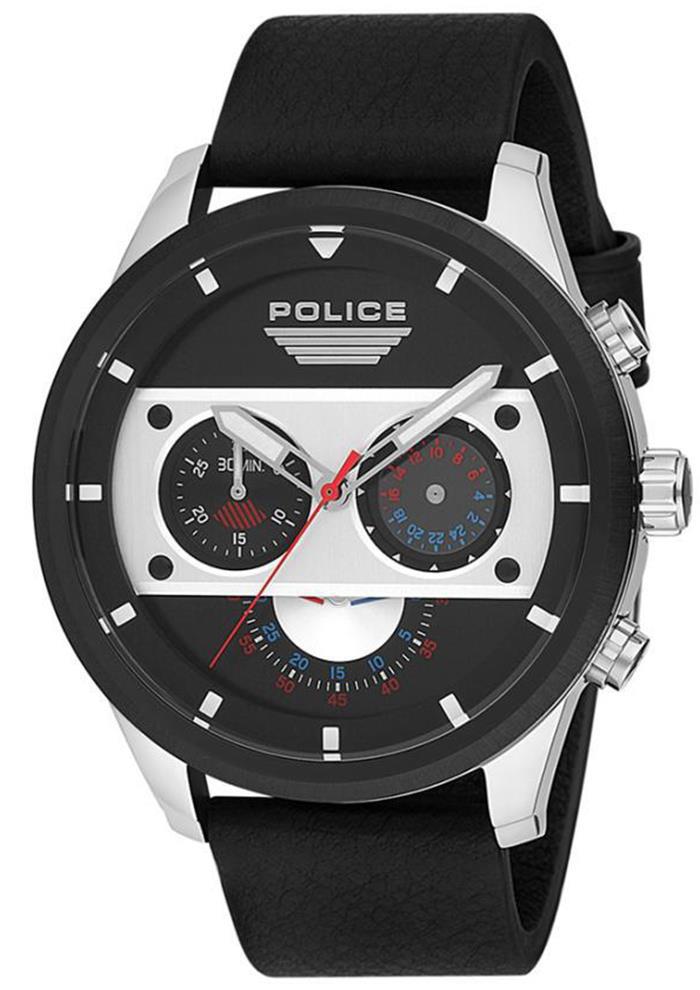 Police PL.15411JSTB-02 Takvimli 45 mm Siyah Çelik Kordon Analog Erkek Kol Saati