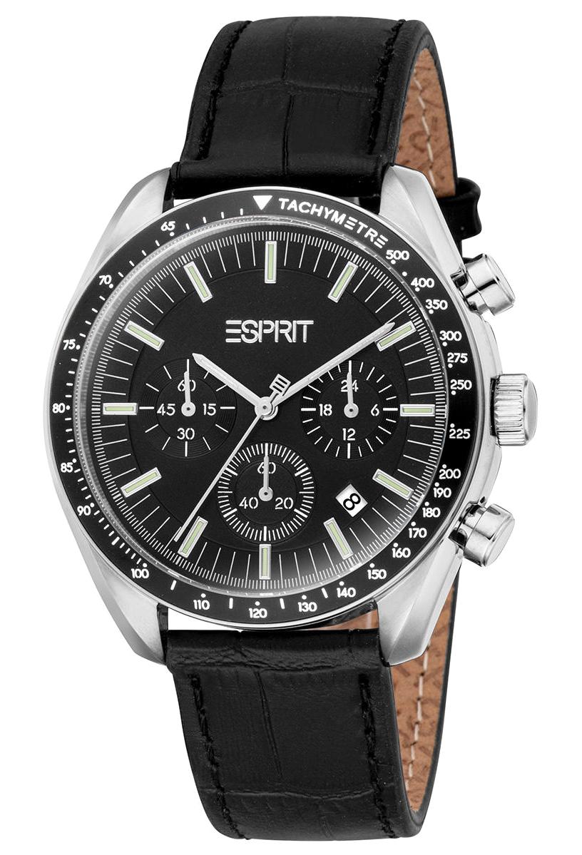 Esprit ES1G471L0085 Takvimli 42 mm Siyah Çelik Kordon Analog Erkek Kol Saati