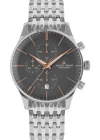 Jacques Lemans LONDON 1-2163I Takvimli 40 mm Çelik Kordon Analog Erkek Kol Saati