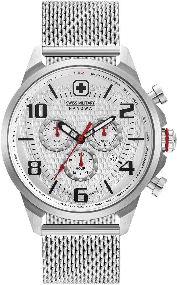 Swiss Military 06-3328.04.001 Takvimli 44 mm Çelik Kordon Analog Kol Saati