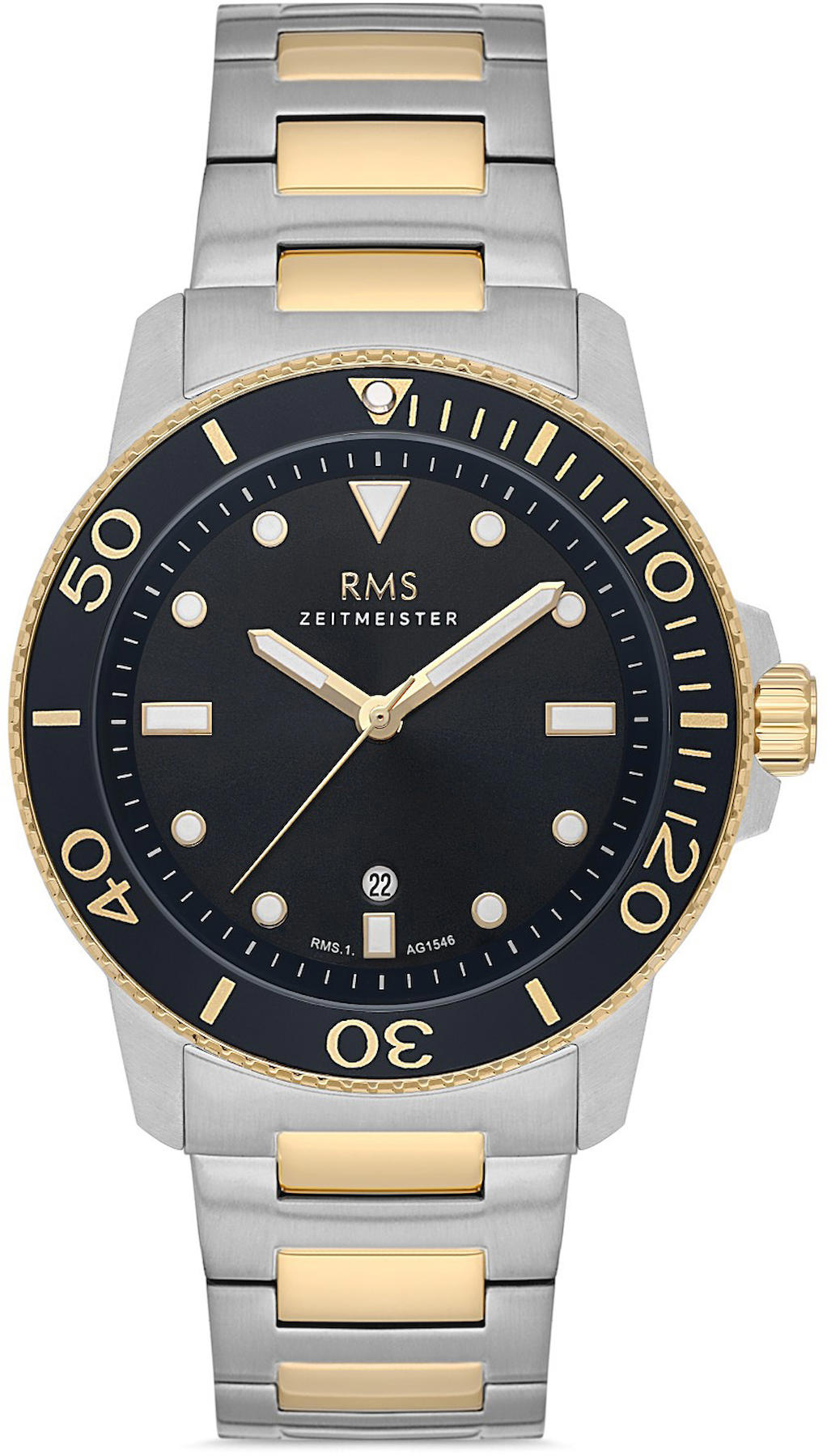 Romanson RMS.1.AG1546.06 Takvimli 42 mm Altın - Beyaz Çelik Kordon Analog Kol Saati