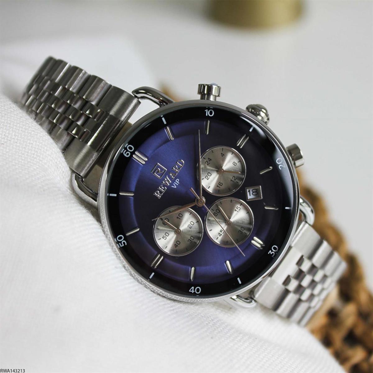 Reward RWA143213 Takvimli 42 mm Çelik Kordon Analog Erkek Kol Saati