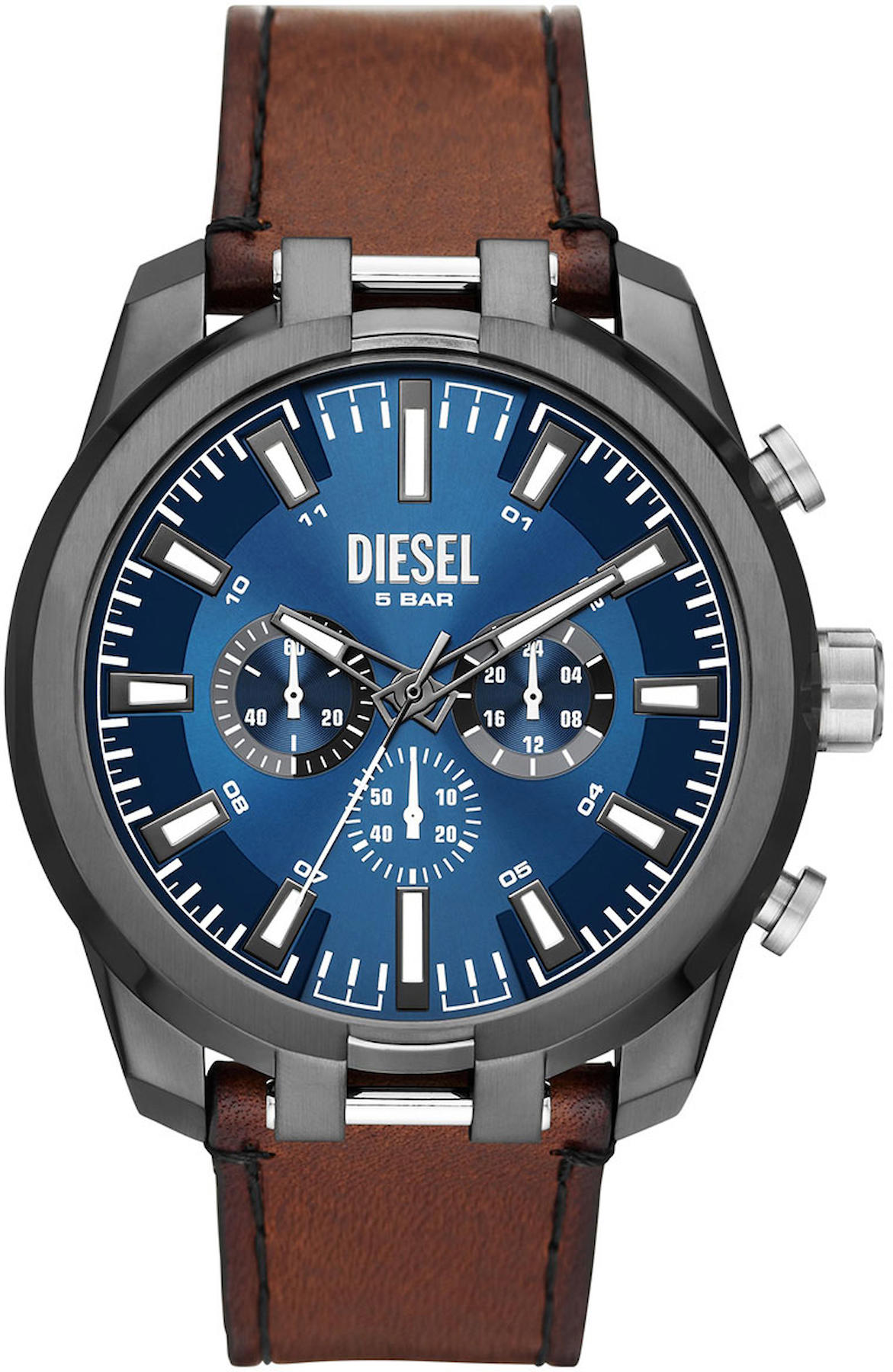 Diesel DZ4643 Takvimli 44 mm Kahverengi Deri Kordon Analog Erkek Kol Saati