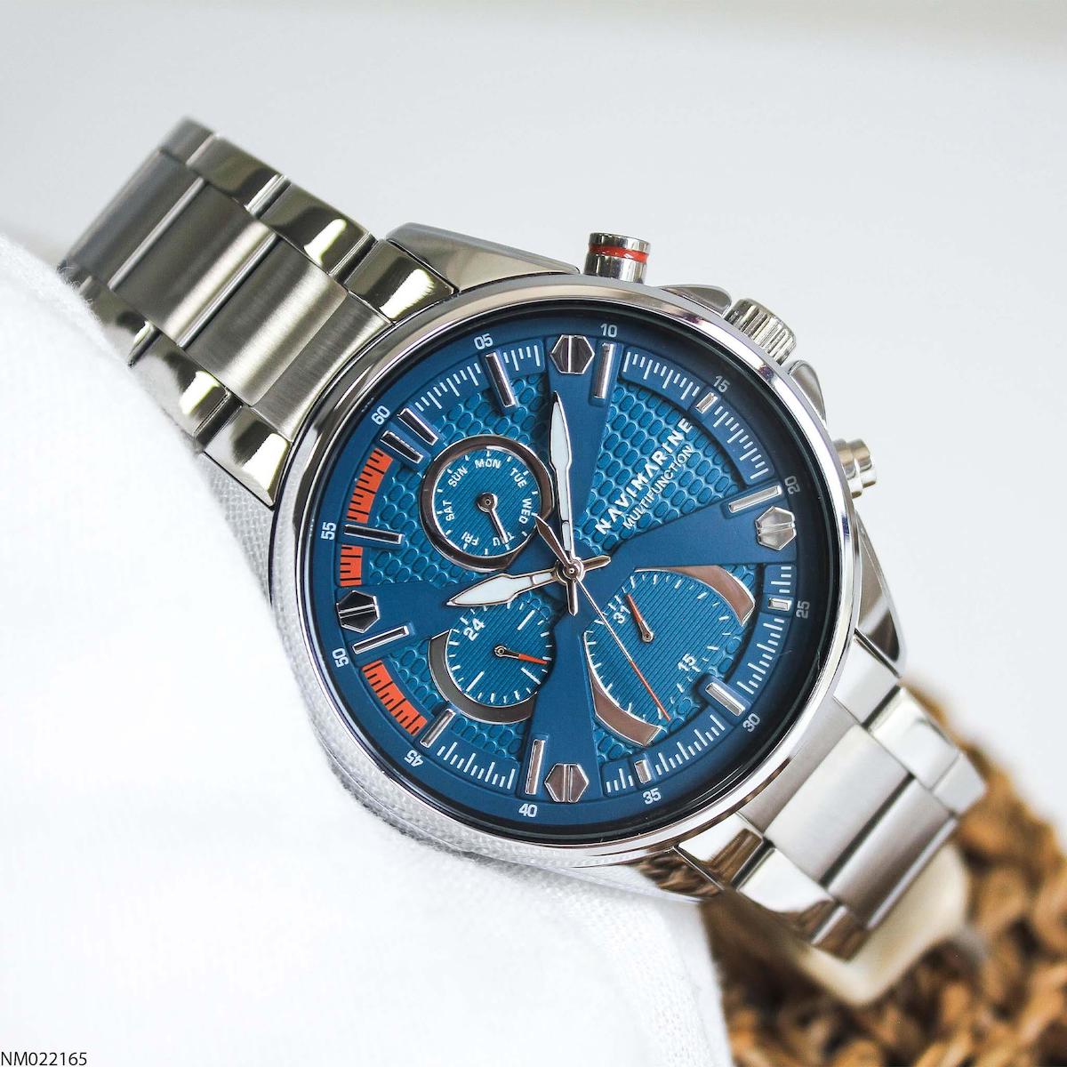 Navimarine NM022165 Takvimli Çelik Kordon Analog Erkek Kol Saati