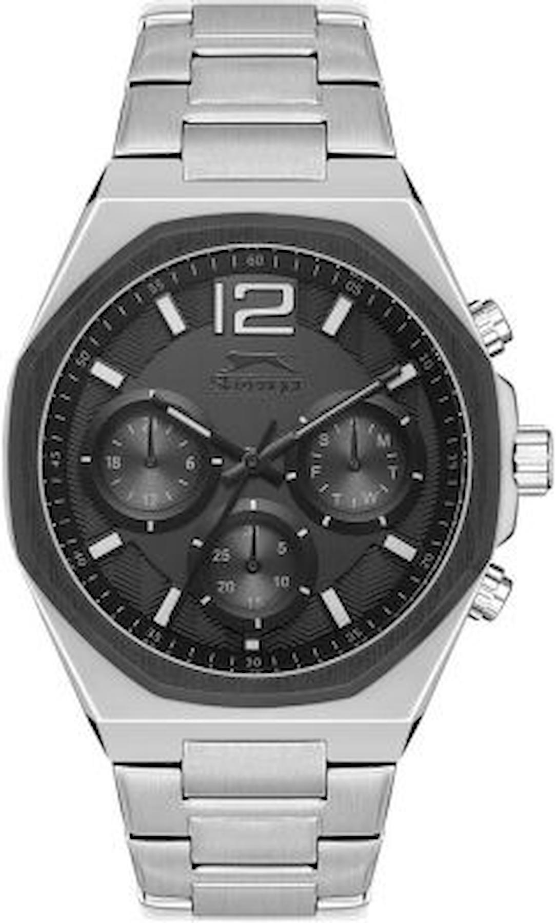 Slazenger SL.09.2106.2.05 Takvimli 44 mm Çelik Kordon Analog Erkek Kol Saati