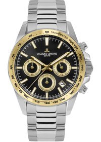 Jacques Lemans LİVERPOOL 1-1877H Takvimli 41 mm Çelik Kordon Analog Erkek Kol Saati