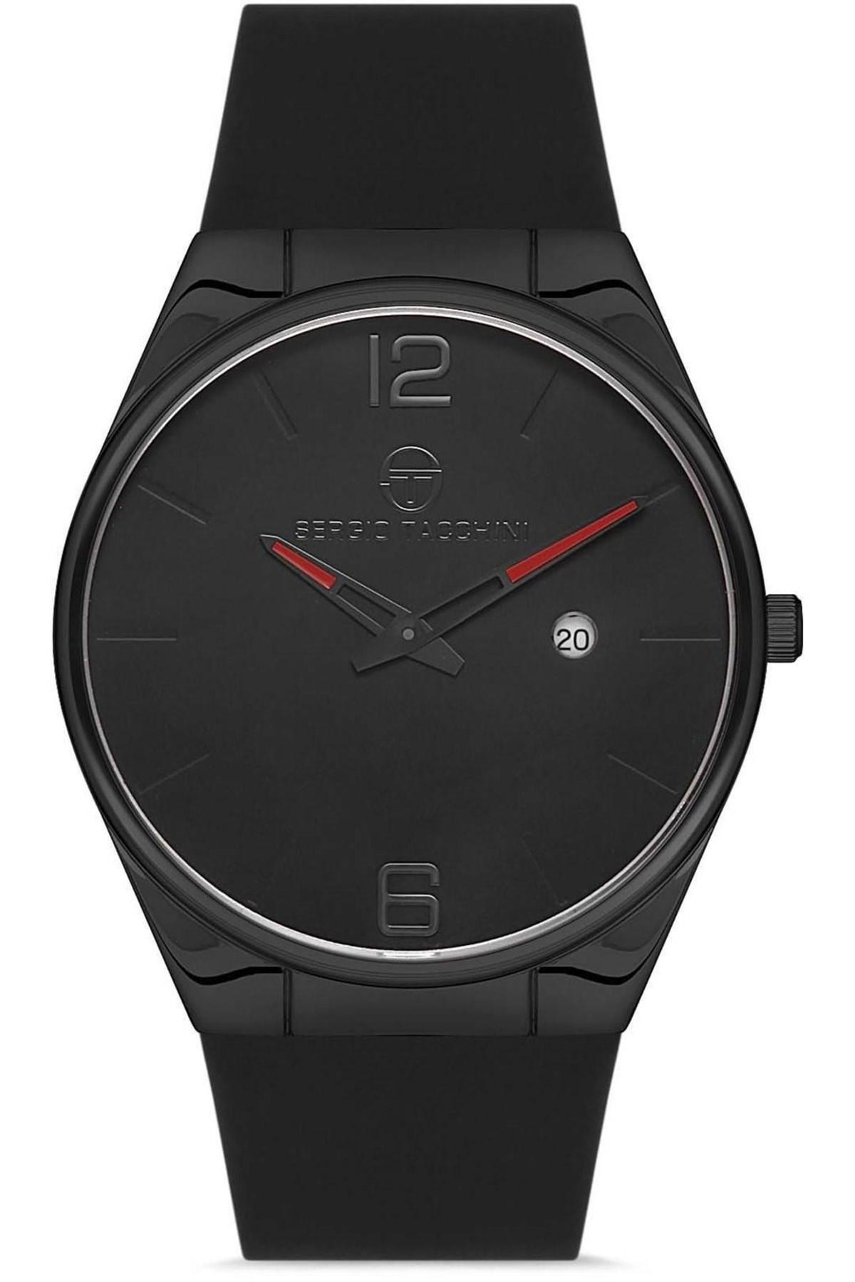 Sergio Tacchini ST.1.10111.3 Takvimli 40 mm Siyah Çelik Kordon Analog Erkek Kol Saati