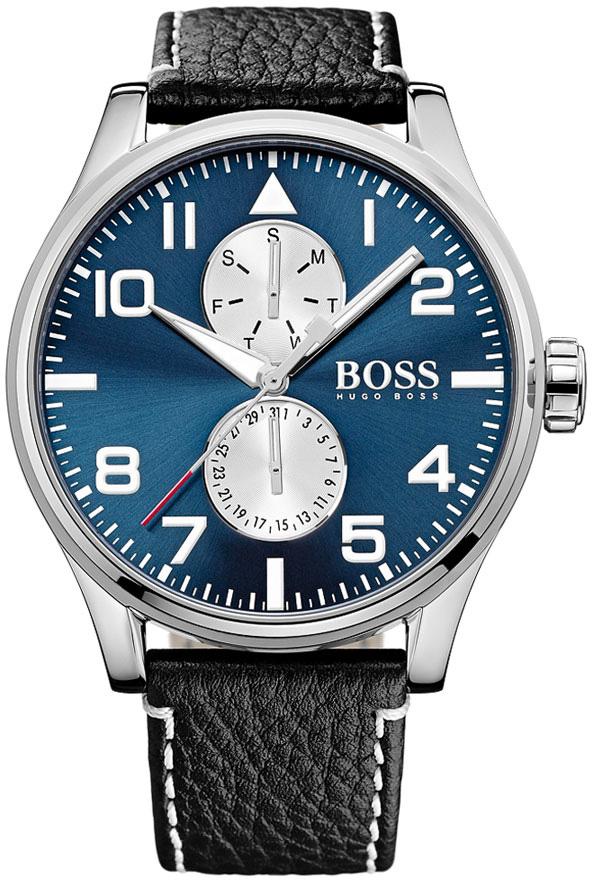 Hugo Boss HB1513084 Siyah Deri Kordon Analog Kol Saati