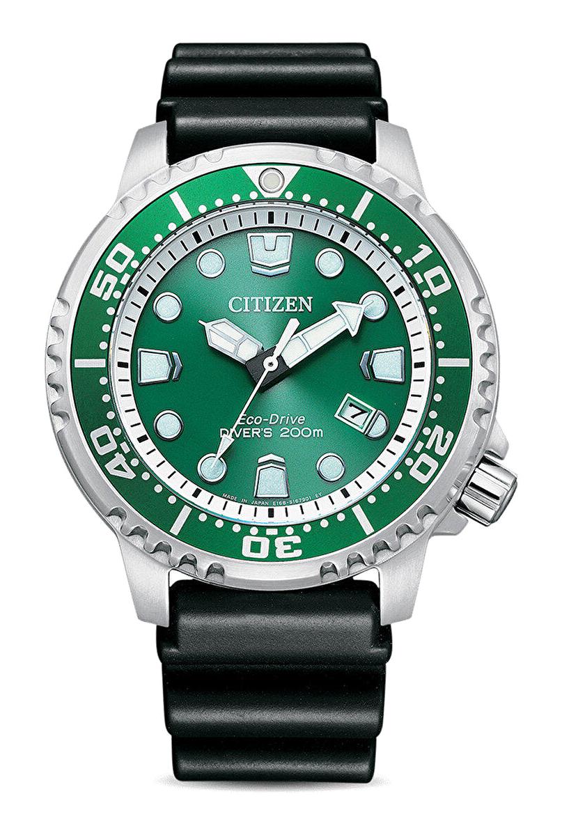 Citizen BN0158-18X Takvimli Siyah Silikon Kordon Analog Erkek Kol Saati