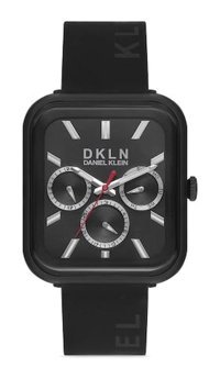 Daniel Klein DK.1.12648.2 Takvimli 42 mm Siyah Silikon Kordon Analog Erkek Kol Saati