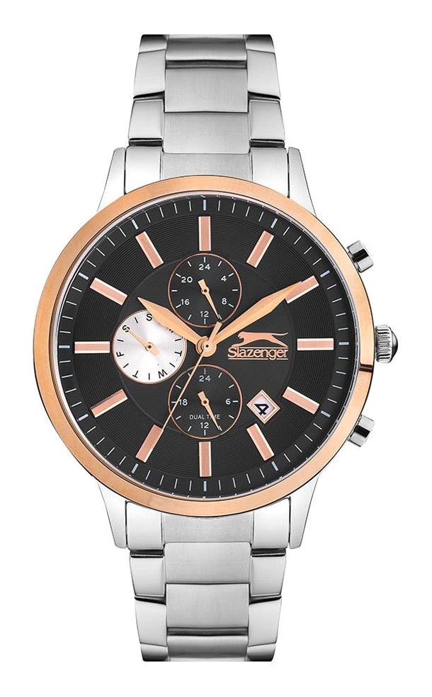 Slazenger SL.09.1800.2.02 Takvimli 45 mm Çelik Kordon Analog Erkek Kol Saati