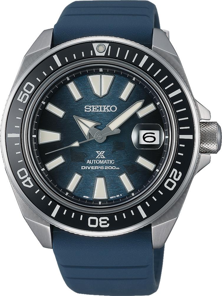 Seiko SRPF79K Takvimli 45 mm Mavi Silikon Kordon Analog Erkek Kol Saati