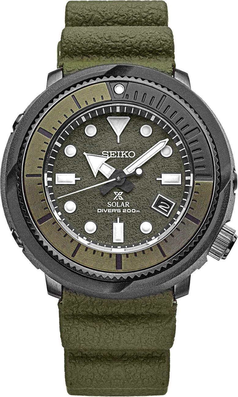 Seiko SNE535P Takvimli 46 mm Yeşil Silikon Kordon Analog Kol Saati