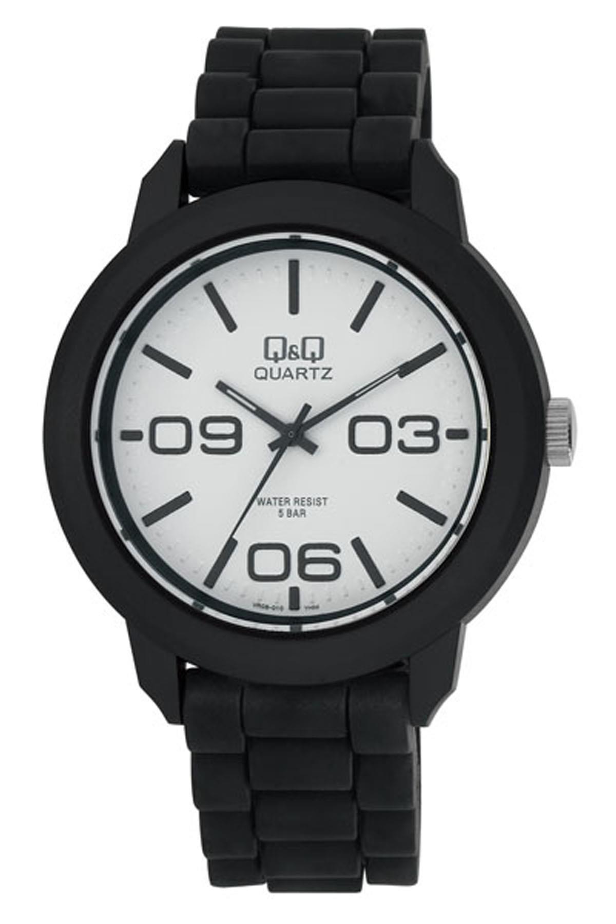 Q&Q 3B78 42 mm Siyah Silikon Kordon Analog Erkek Kol Saati