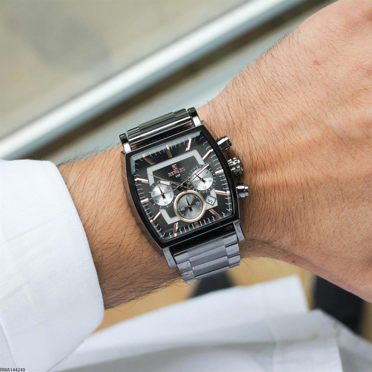 Reward RWA144249 Takvimli 43 mm Çelik Kordon Analog Erkek Kol Saati