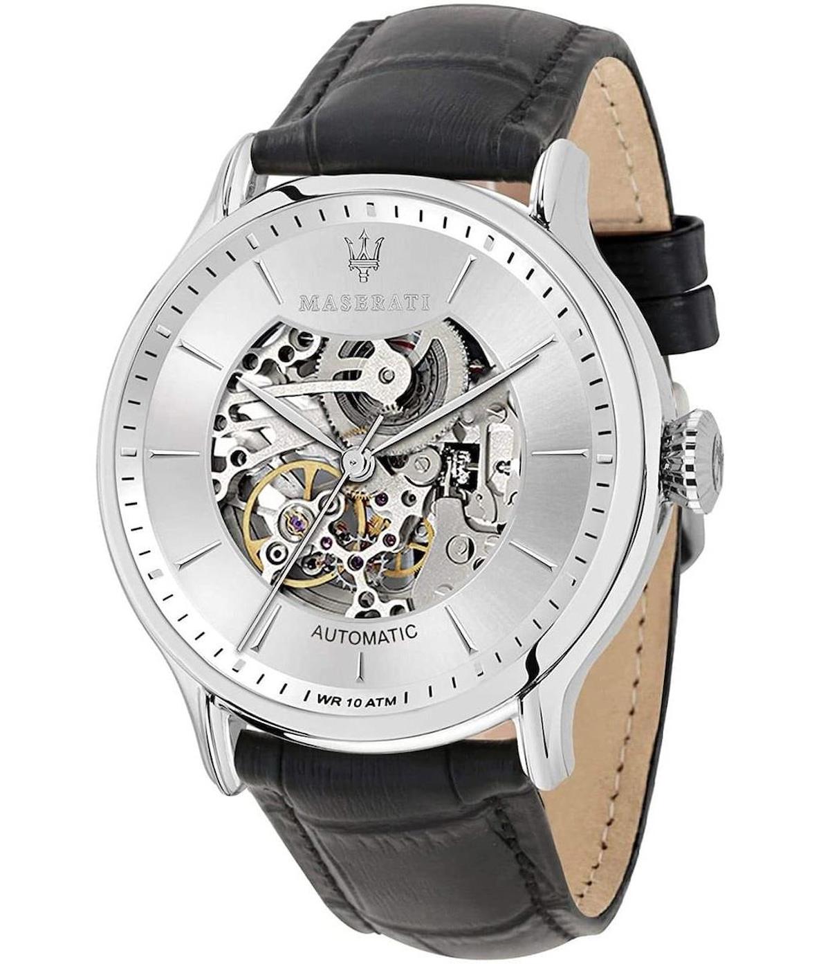 Maserati R8821118003 42 mm Siyah Deri Kordon Analog Erkek Kol Saati