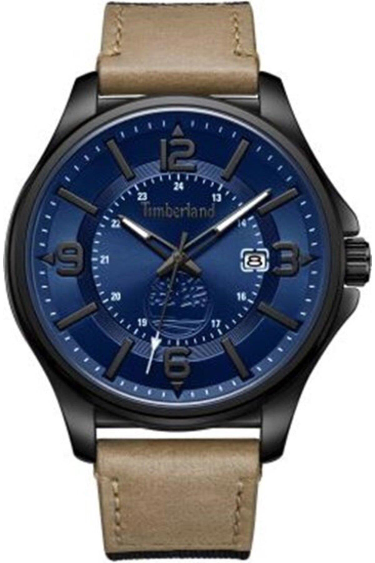 Timberland TDWGB2183003 Takvimli 44 mm Bej Deri Kordon Analog Erkek Kol Saati