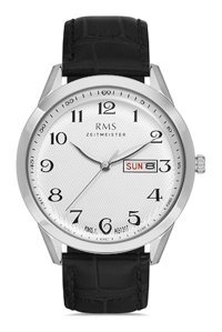 Romanson RMS.1.AG1317.18 Takvimli 41 mm Siyah Deri Kordon Analog Erkek Kol Saati