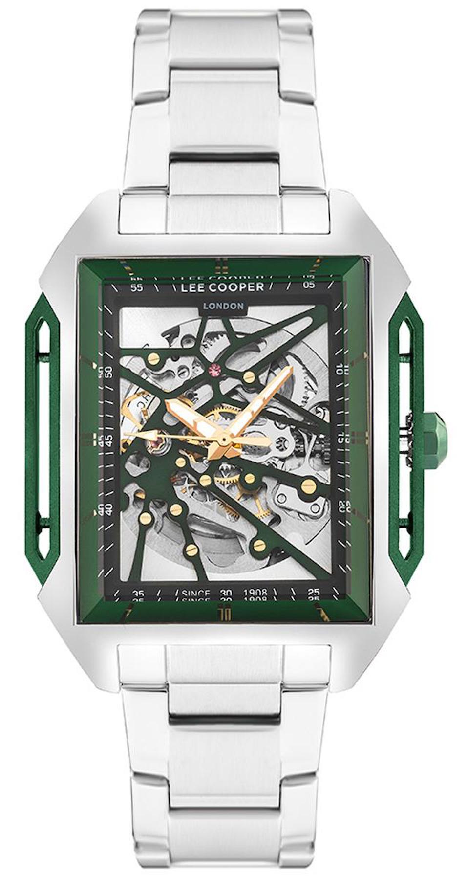 Lee Cooper LC07901.370 Takvimli Metal Kordon Analog Erkek Kol Saati