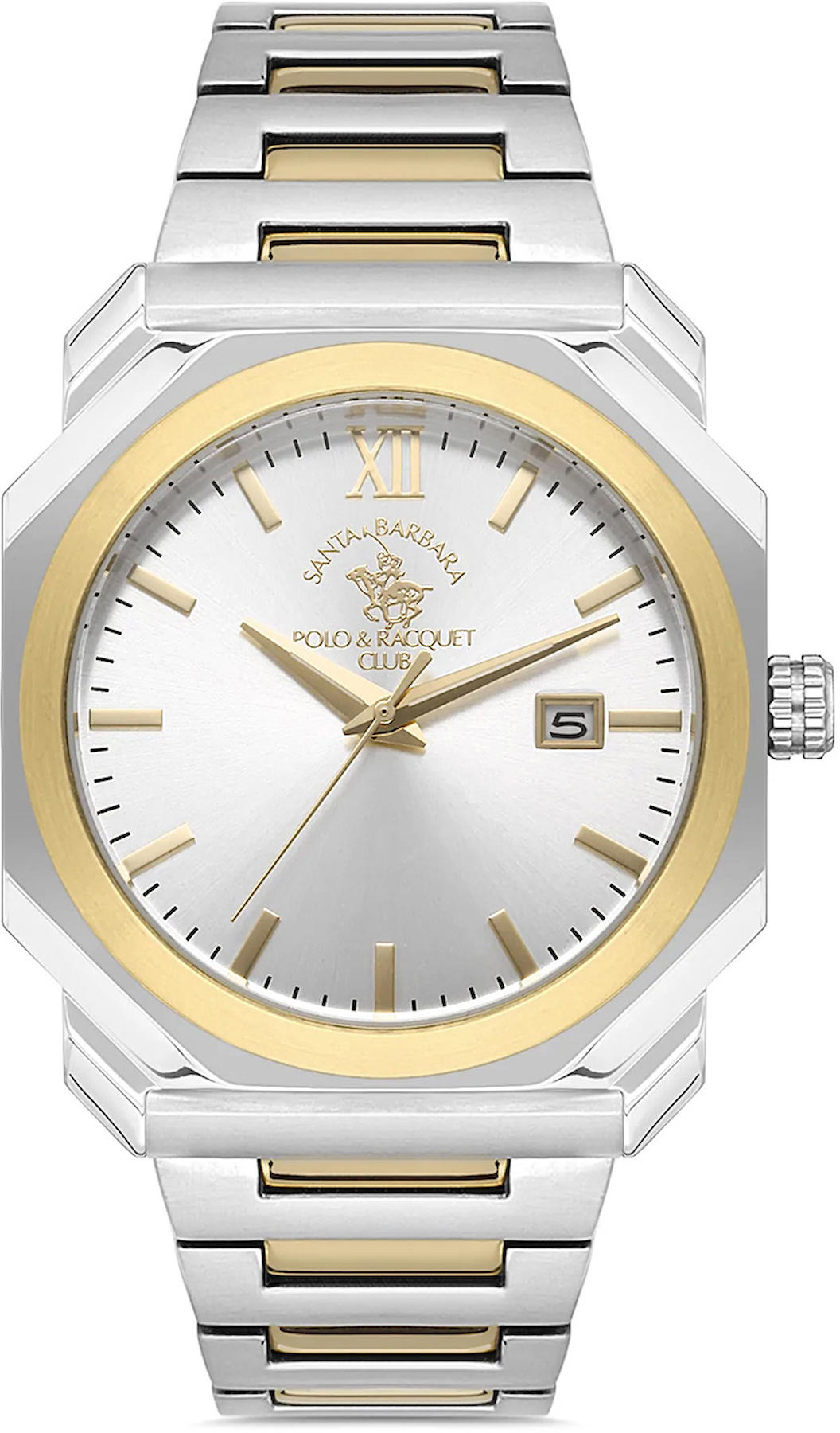 Sergio Tacchini ST.1.10274.5 Takvimli 44 mm Altın-Çelik Kordon Analog Kol Saati