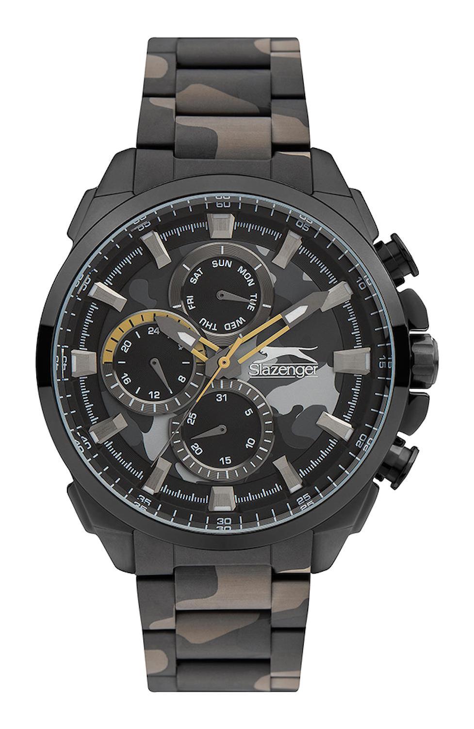 Slazenger SL.09.1828.2.03 Takvimli 46 mm Çok Renkli Silikon Kordon Analog Erkek Kol Saati