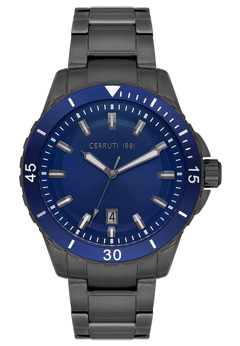 Cerruti 1881 CIWGH2230201 Takvimli 44 mm Si̇yah Metal Kordon Analog Erkek Kol Saati