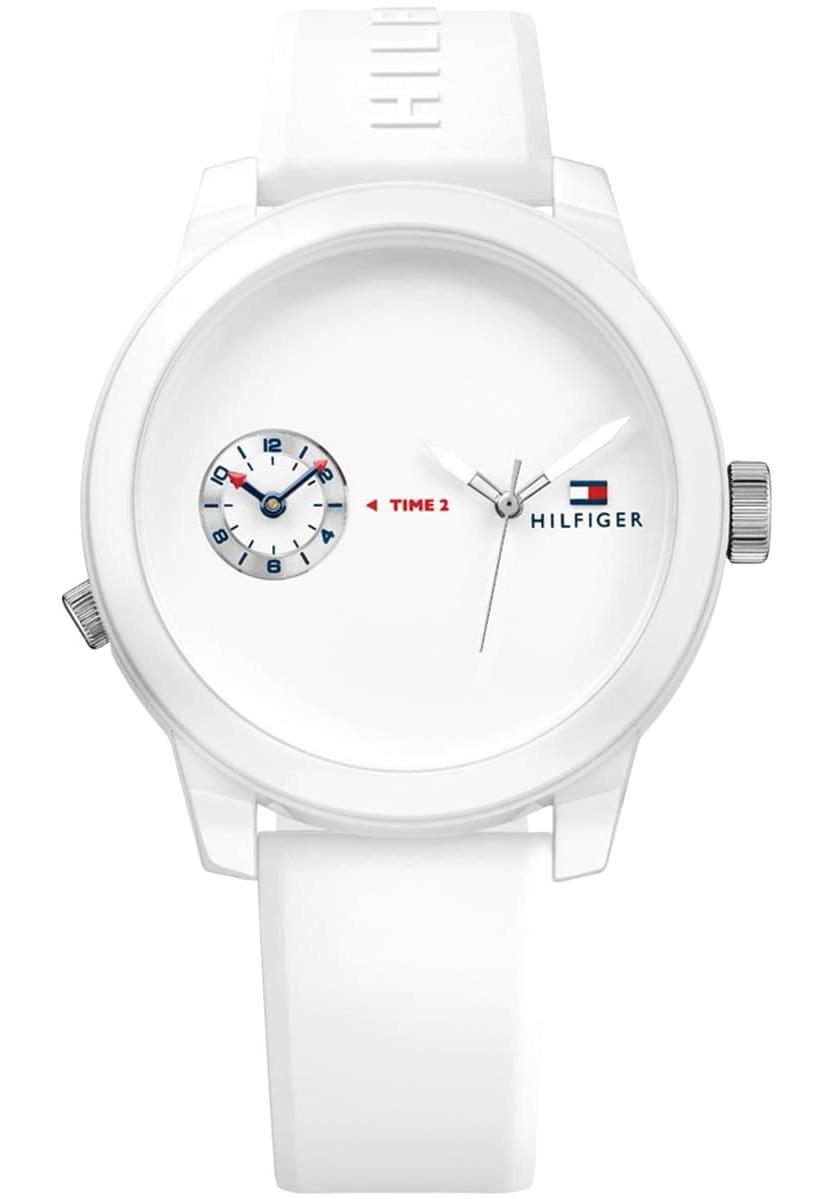 Tommy Hilfiger TH1791324 Takvimli 44 mm Beyaz Silikon Kordon Analog Erkek Kol Saati