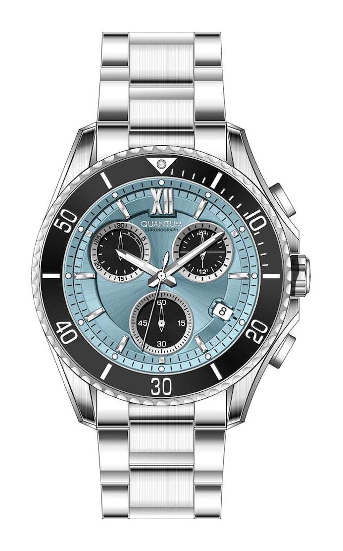 Quantum PWG1123.300 Takvimli 43 mm Çelik Kordon Analog Erkek Kol Saati