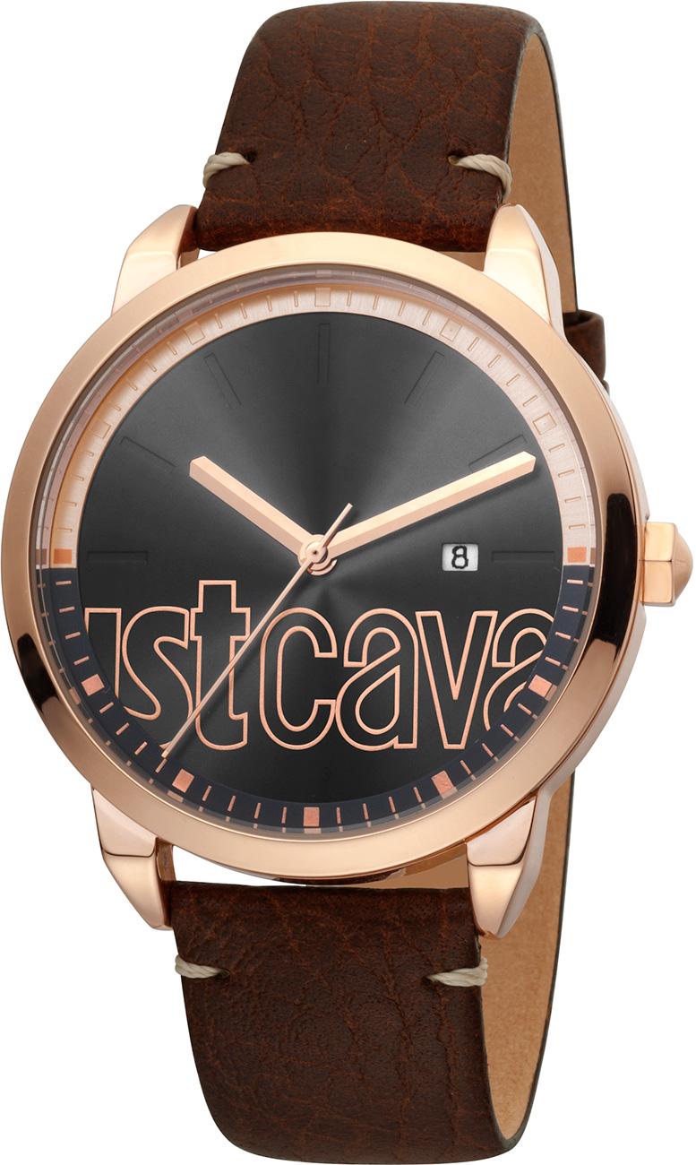 Just Cavalli JC1G079L0235 Takvimli 42 mm Kahverengi Deri Kordon Analog Kol Saati