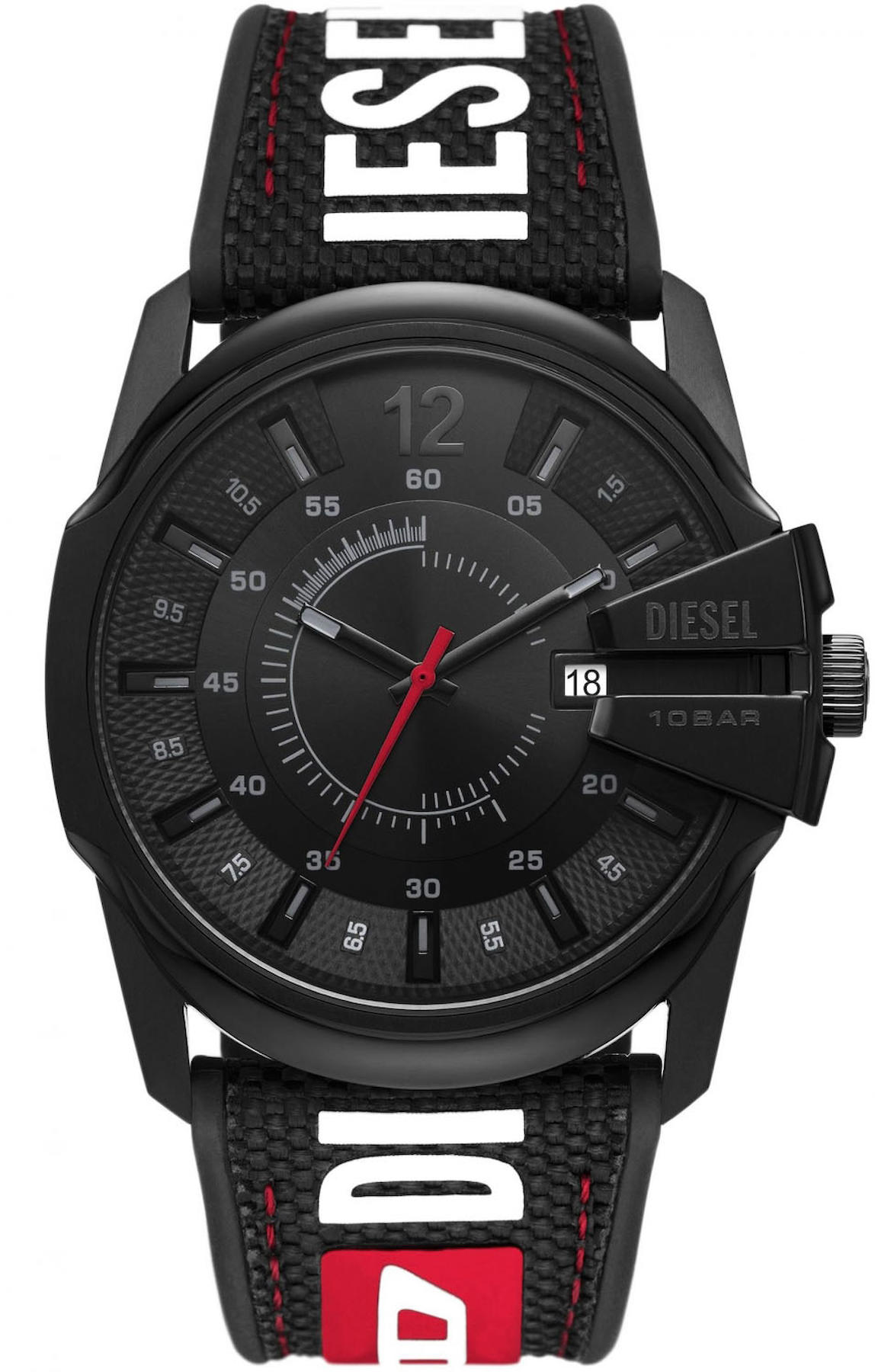 Diesel DZ2160 Takvimli 45 mm Siyah Plastik Kordon Analog Erkek Kol Saati