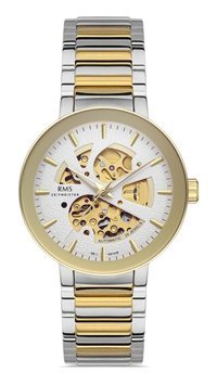Romanson RMS.1.AG1439.05 42 mm Altın - Beyaz Çelik Kordon Analog Erkek Kol Saati