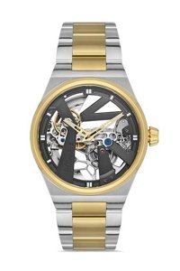Pacomarine PM.28003.06 42 mm Altın-Çelik Kordon Analog Erkek Kol Saati