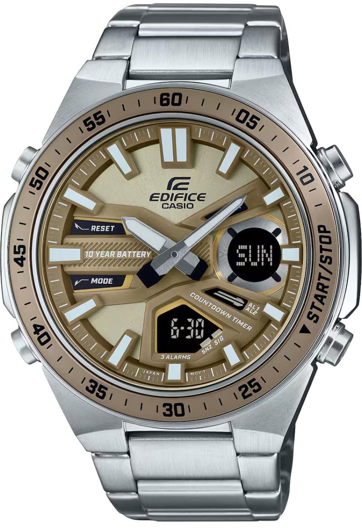 Casio EFV-C110D-5ADF Takvimli 46.9 mm Çelik Kordon Analog Erkek Kol Saati