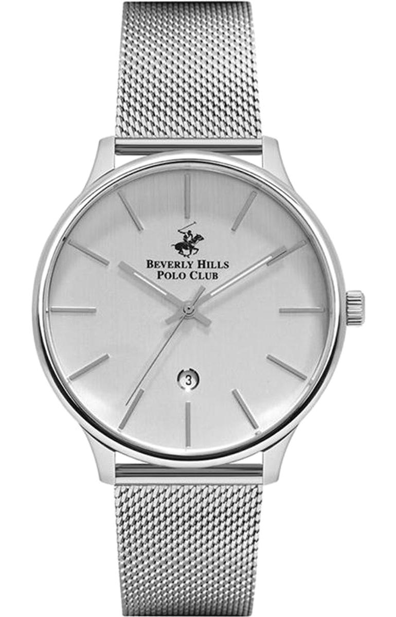 Beverly Hills Polo Club BP3060X330 Takvimli 42 mm Çelik-Hasır Kordon Analog Kol Saati