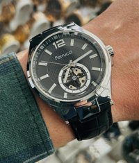 Ferrucci FCF.12072FK.01 43 mm Siyah Çelik Kordon Analog Erkek Kol Saati