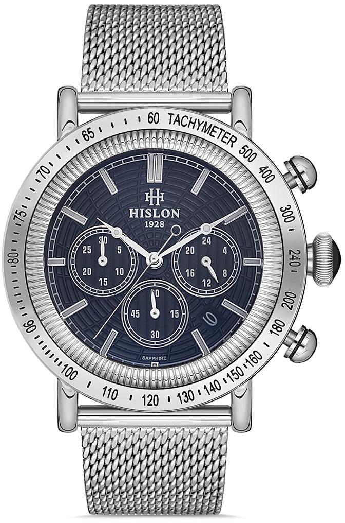 Hislon MS111S-04SS Pusulalı Takvimli Çelik Kordon Analog Kol Saati