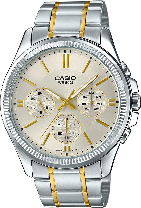 Casio MTP-1375SG-9AVDF Takvimli 42 mm Altın-Çelik Kordon Analog Erkek Kol Saati