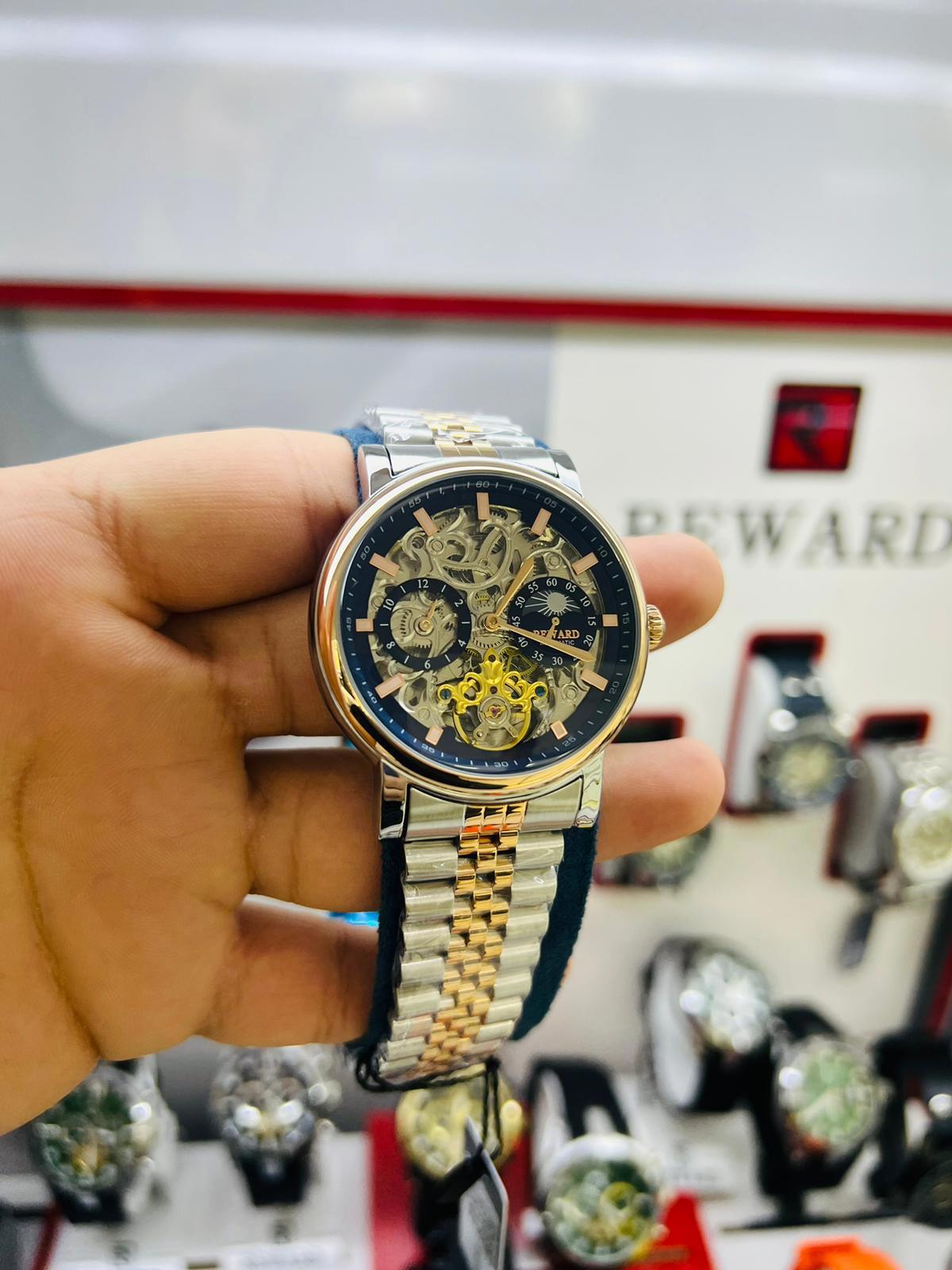 Reward DAS98741.C2 44 mm Gri-Sarı Metal Kordon Analog Erkek Kol Saati