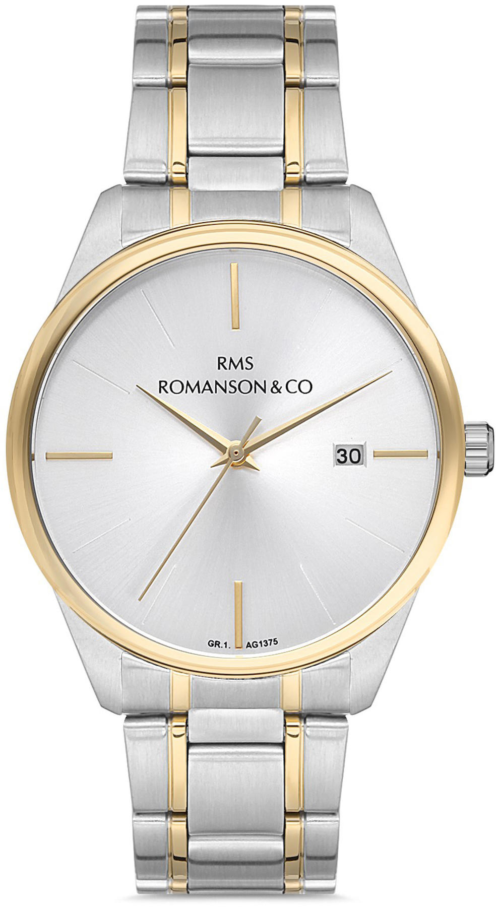 Romanson GR.1.AG1375.22 Takvimli 41 mm Altın-Çelik Kordon Analog Kol Saati
