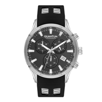 Quantum PWG1020.351 Takvimli 42 mm Siyah Metal Kordon Analog Kol Saati
