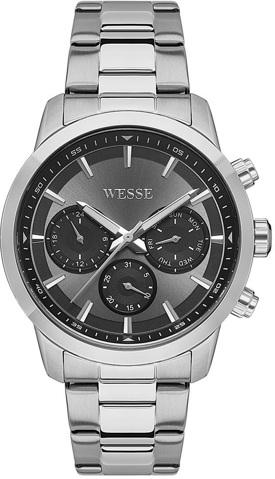 Wesse WWG207204 Pusulalı Takvimli 44 mm Çelik Kordon Analog Erkek Kol Saati