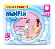 Molfix Fırsat Paketi 7 Numara Külot Bebek Bezi 27'li