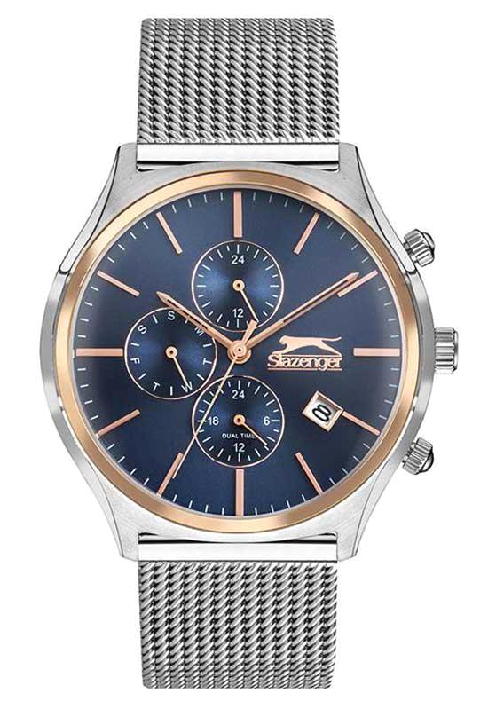 Slazenger SL.09.1824.2.03 Takvimli 44 mm Metal Kordon Analog Erkek Kol Saati