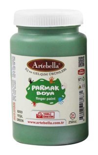 Artebella 8203 250 ml Tekli Yeşil Parmak Boyası