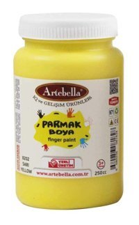 Artebella 8202 250 ml Tekli Sarı Parmak Boyası