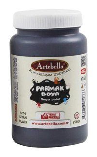 Artebella 8206 250 ml Tekli Siyah Parmak Boyası