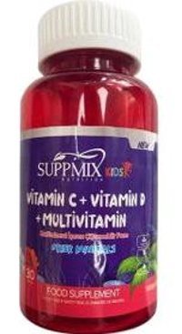 Suppmix Vitamin C Vitamin D Multivitamin For Kids Orman Meyveli Yetişkin Vitamin 30 Kapsül
