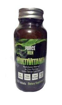 Force Nutrition Men Multivitamin Saw Palmetto Ginseng Aromasız Yetişkin Vitamin 120 Tablet