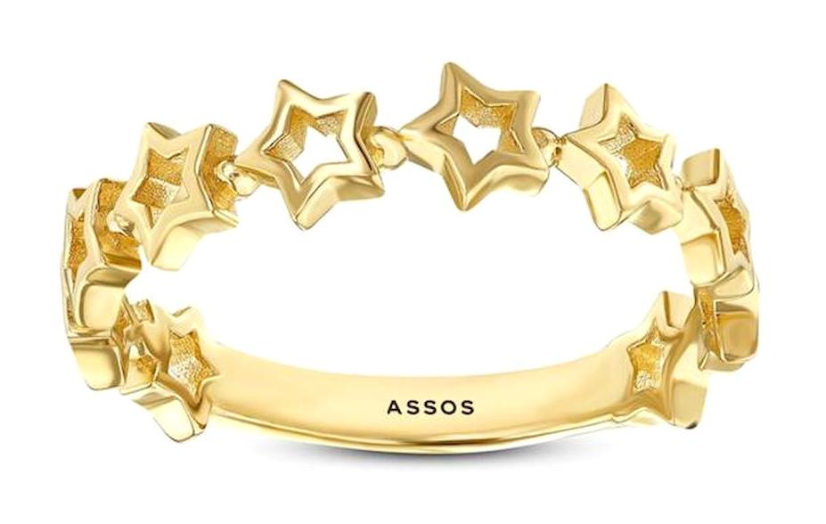 Assos Pırlanta Beyaz 14 Ayar Rose Gold Altın Yüzük