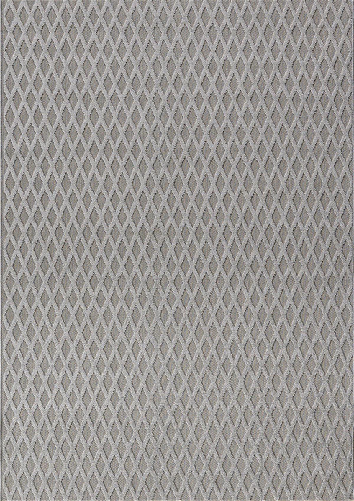 Dinarsu Grace 54101 Gri 5 mm Pamuk Silinebilir Yıkanabilir İnce Kaymaz Dikdörtgen Makine Dokuma Salon Halısı 120x180 cm